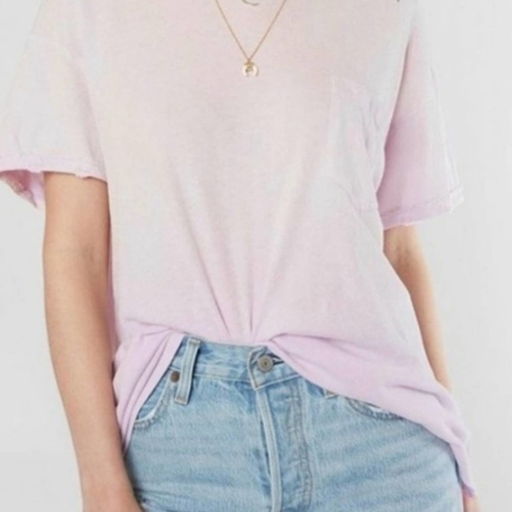 NWOT We the Free Light Purple/Pink V-neck top Size S/P